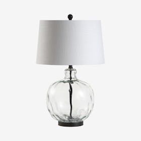 Rae LED Table Lamp - Clear / Black - Glass / Metal