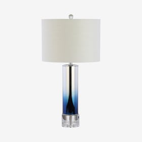 Edward LED Table Lamp - Blue - Glass / Crystal