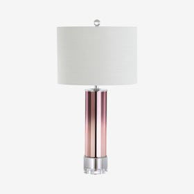 Edward LED Table Lamp - Rose Gold - Glass / Crystal
