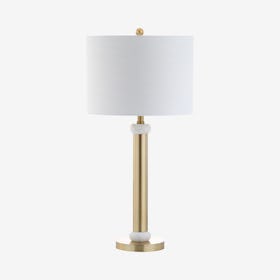 Gregory LED Table Lamp - Gold / White - Metal / Marble