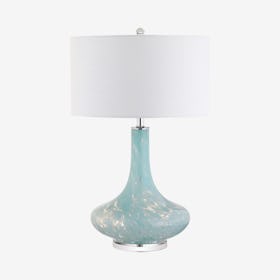 Montreal LED Table Lamp - Ice Blue - Glass