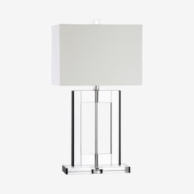 Parish LED Table Lamp - Clear / Black - Crystal