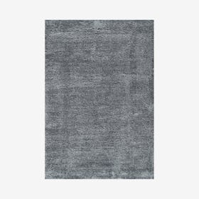 Groovy Solid Shag Area Rug - Gray