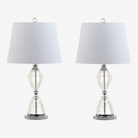 Aubrey LED Table Lamps - Clear - Crystal - Set of 2