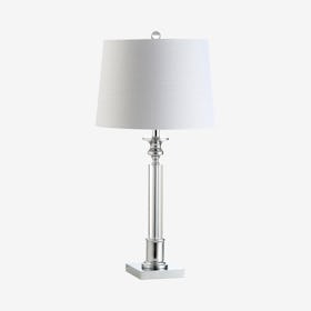 Dean LED Table Lamp - Clear / Chrome - Crystal