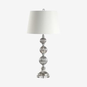 Vivienne Triple-Sphere LED Table Lamp - Smoke Grey - Glass / Crystal