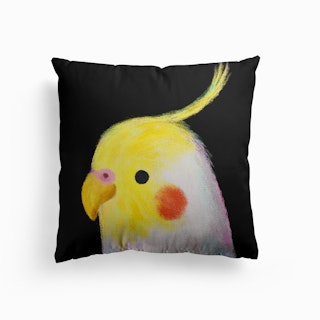 Cockatiel Canvas Cushion