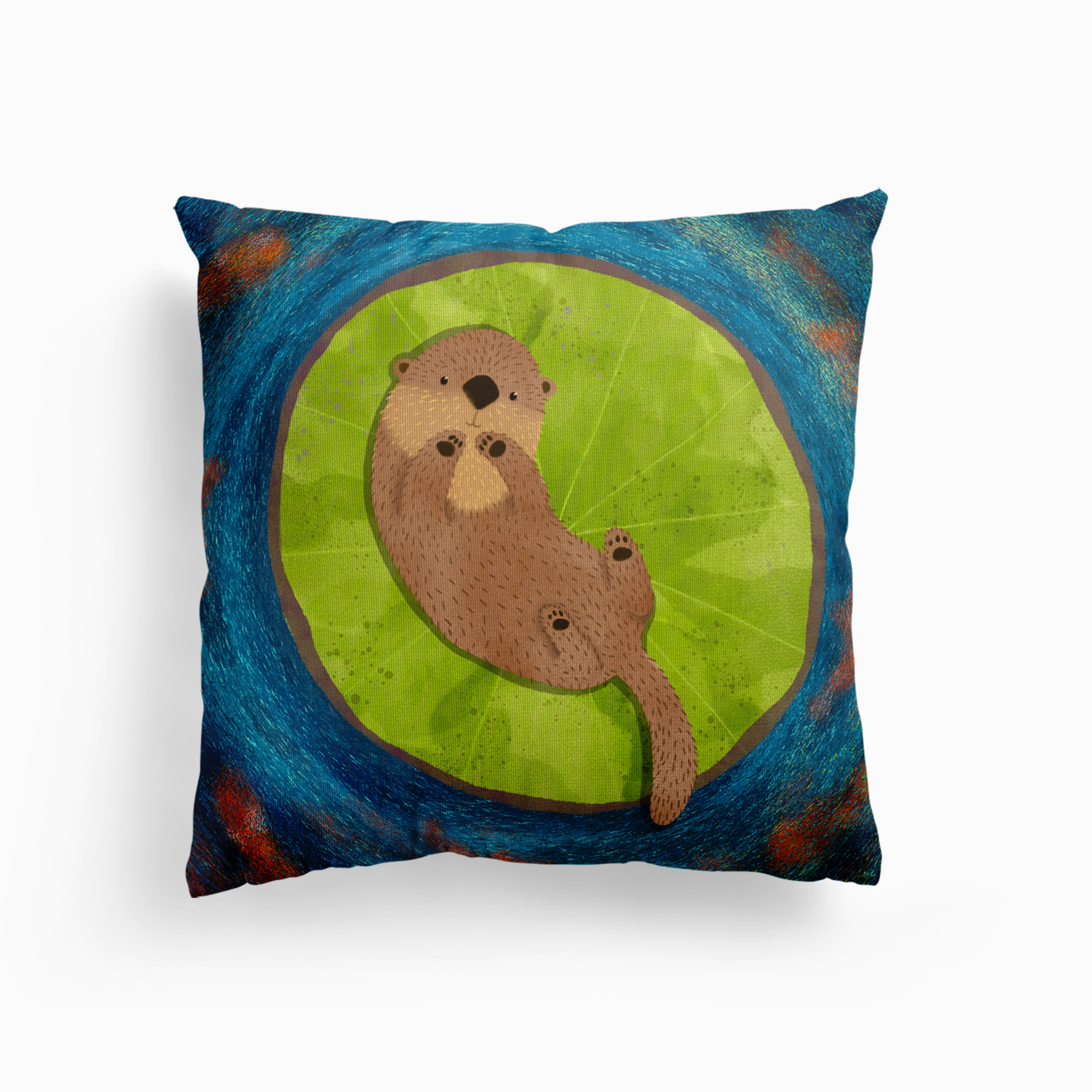 Otter Dreams Canvas Cuscino