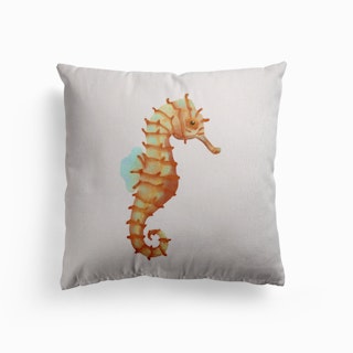 Japanese Seahorse Canvas Cushion