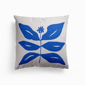 Blue Flower Collection 7 Canvas Cushion