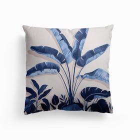 Traveller'S Palm Canvas Cushion