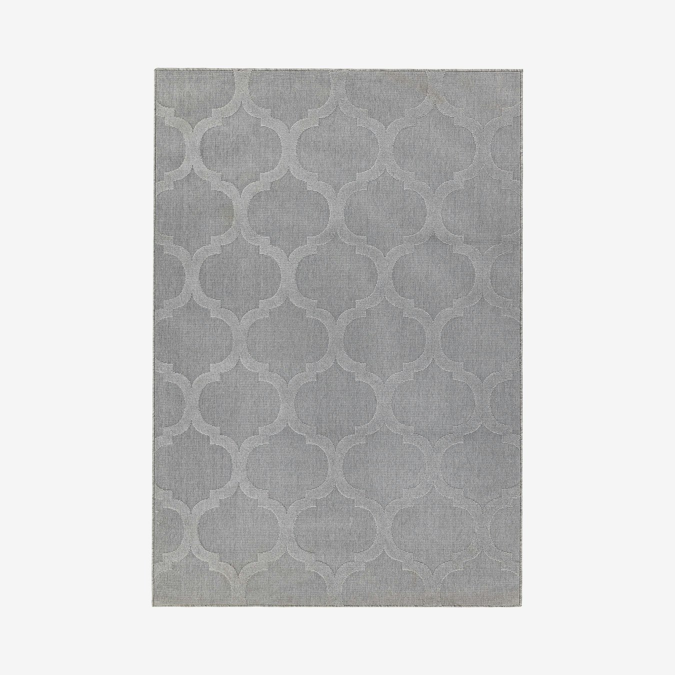 Antibes Trellis Area Rug - Indoor / Outdoor - Grey by Asiatic