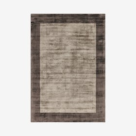 Blade Border Area Rug - Choco / Mocha