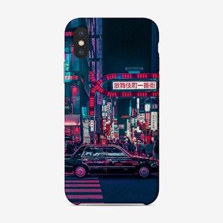 Cyberpunk Tokyo Street Phone Case