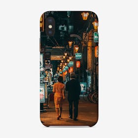 Walk With Me Under The Neon Phone Case