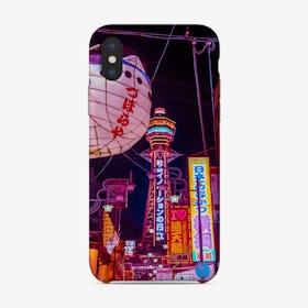 Electric Postcard From Osaka Phone Case