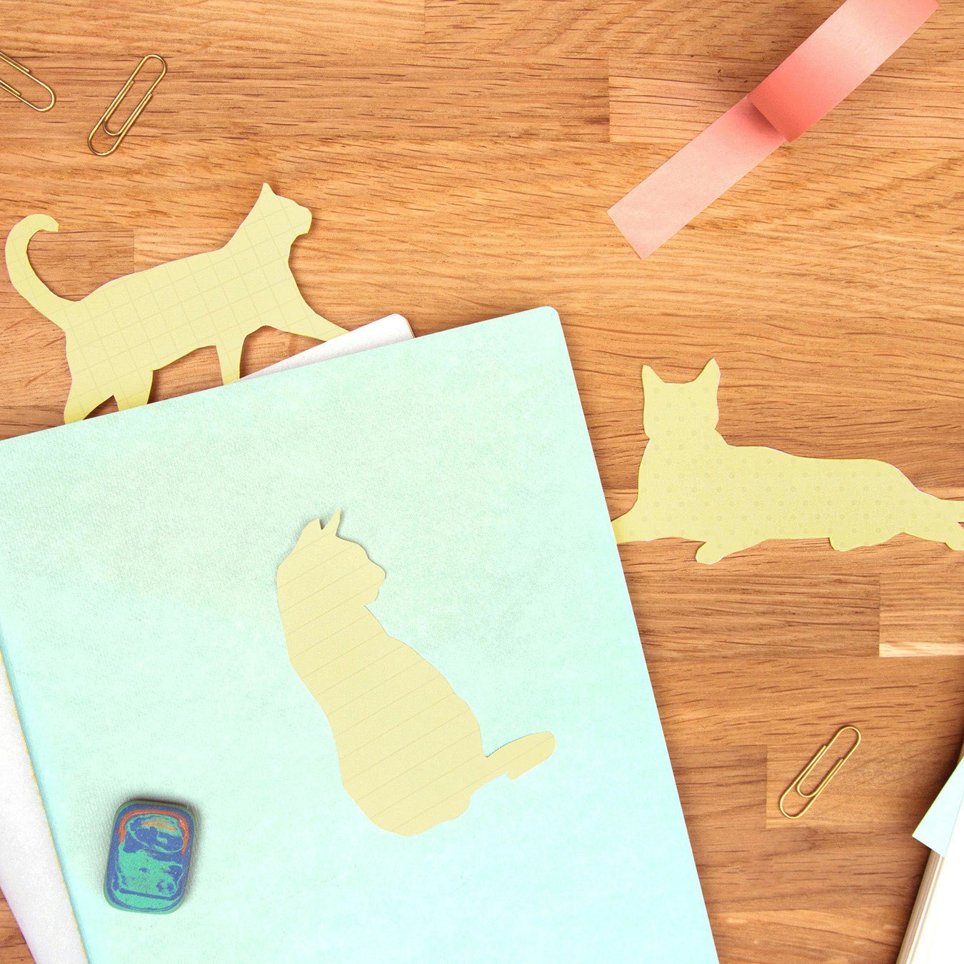 Cat Sticky Notes - Set of 3 by SUCK UK