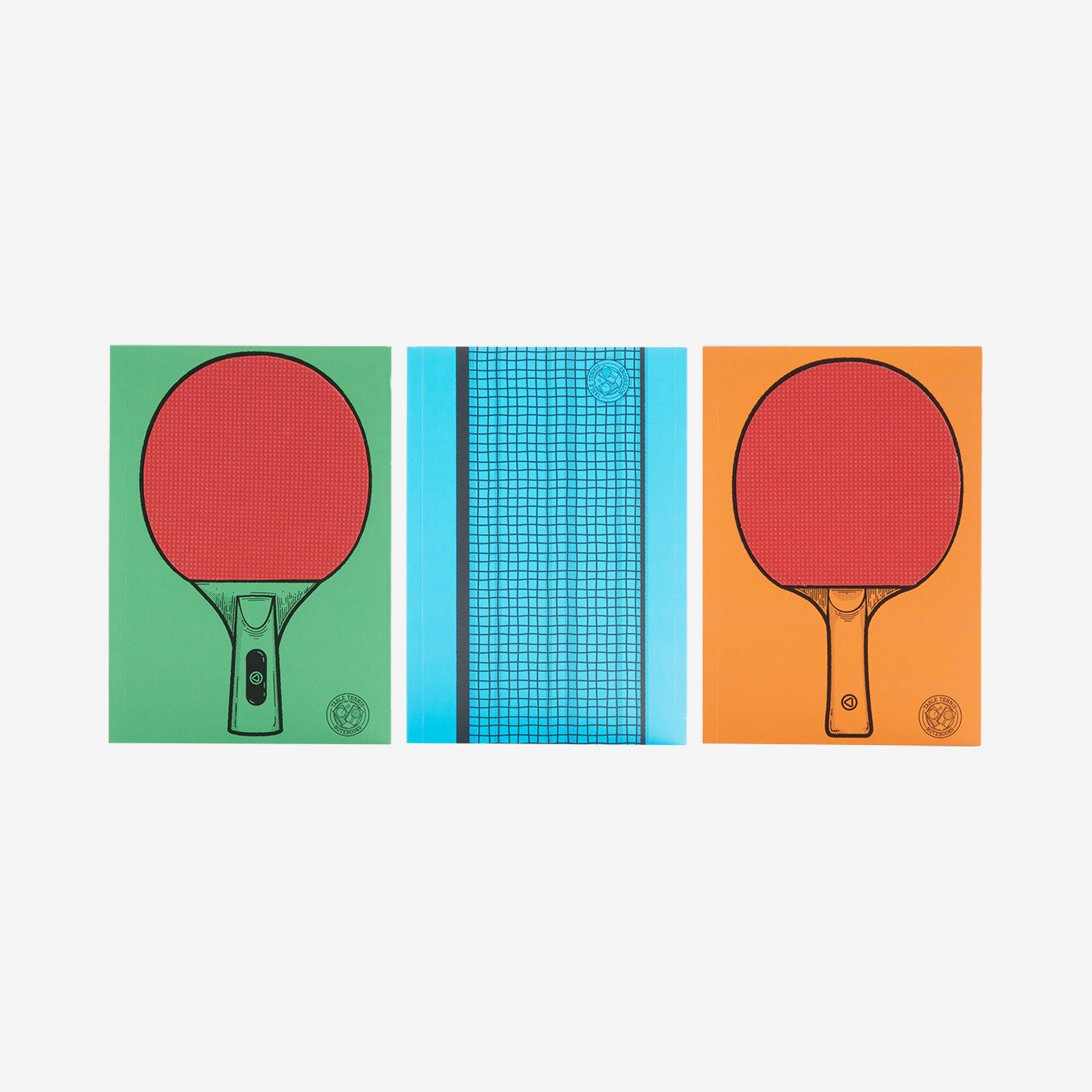 Table Tennis Notebooks - Set of 3 by SUCK UK
