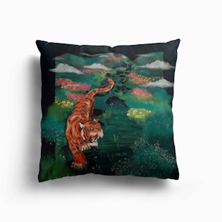 Tiger Life Canvas Cushion