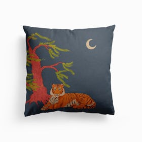 Majestic Tiger Canvas Cushion