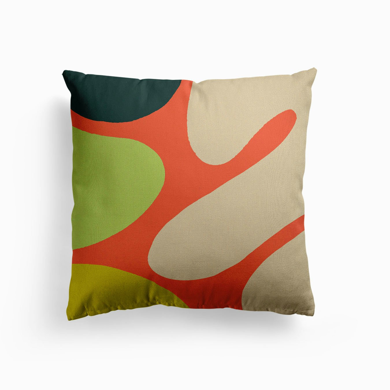 Peachy Canvas Cushion by Isabella Bunnell