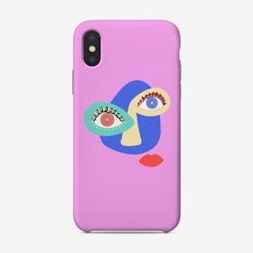 Funky Shapes Face Phone Case