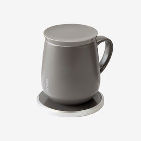 Ui Mug & Heater / Wireless Charger Set - Stone Gray