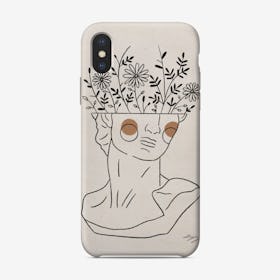 David With Flowers Phone Case