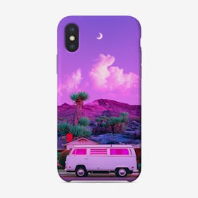 Purple Retro Landscape Phone Case