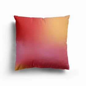 Blur Pink Red Yellow Canvas Cushion