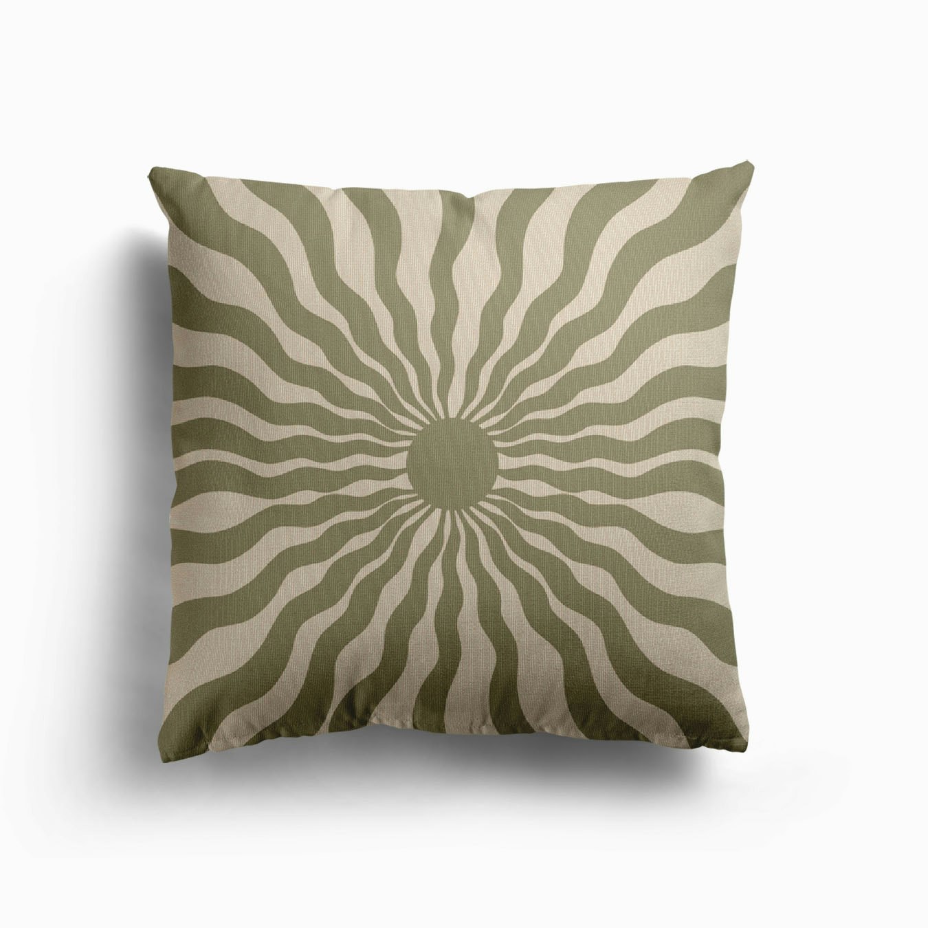 Sun Rays Cream Canvas Cushion by Jodi Feddon