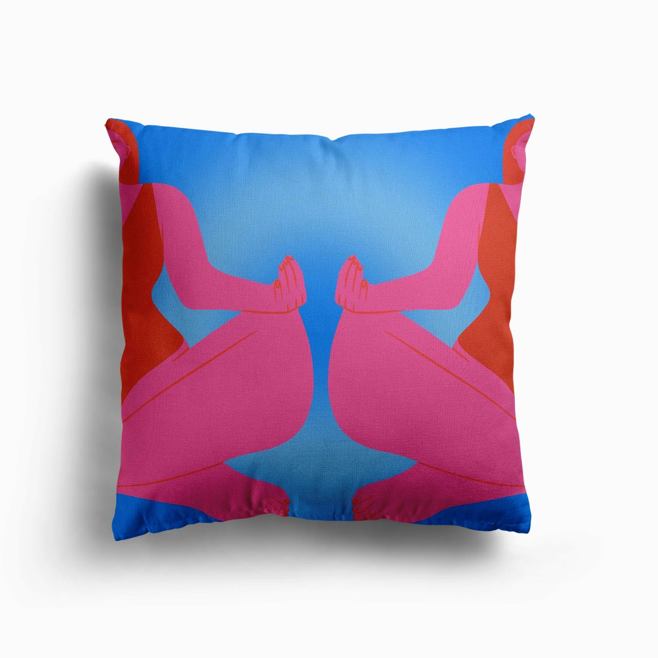 Namaste Canvas Cushion by Jodi Feddon
