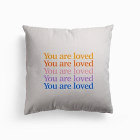 You Are Loved Canvas Cushion