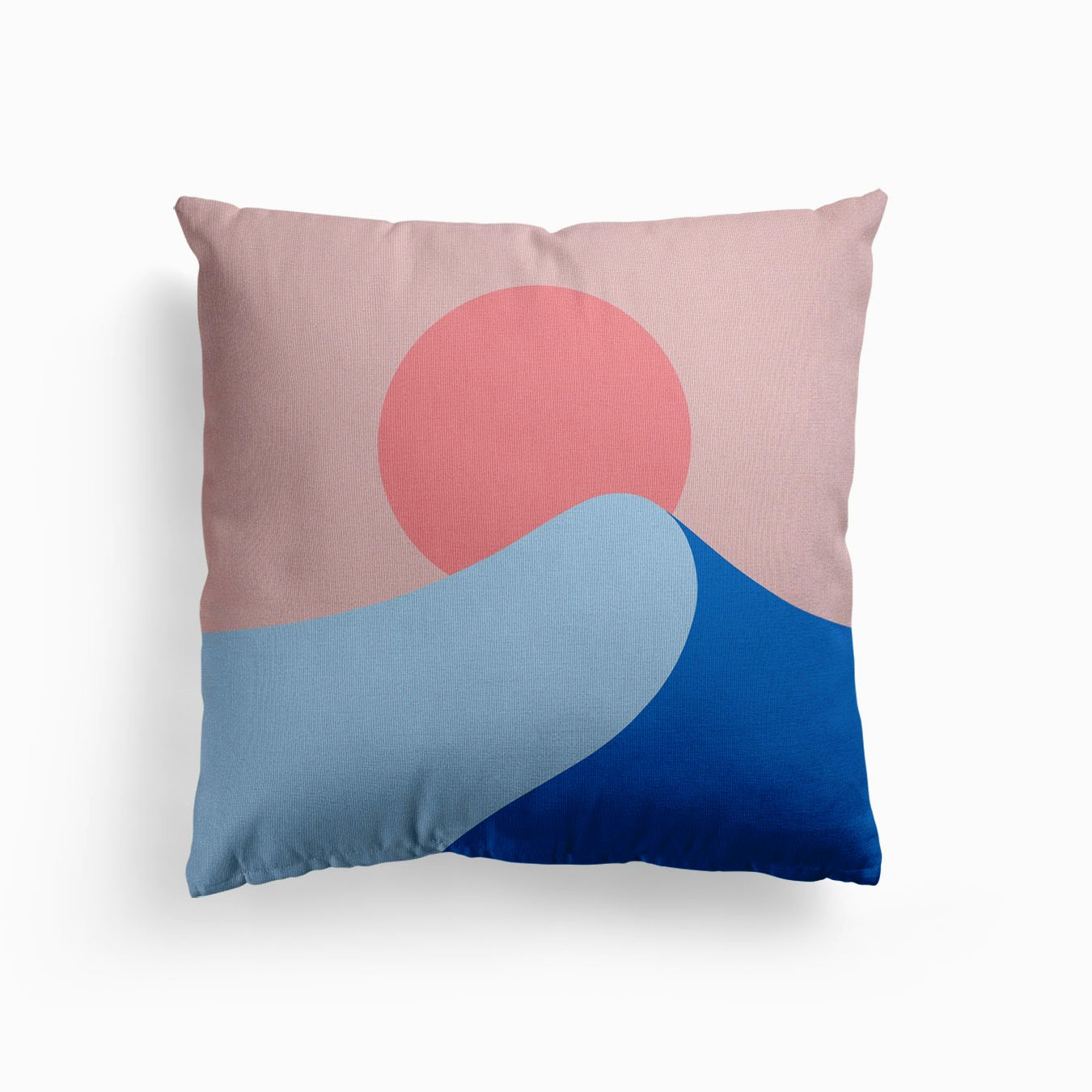 Waves At Sunset Canvas Cuscino
