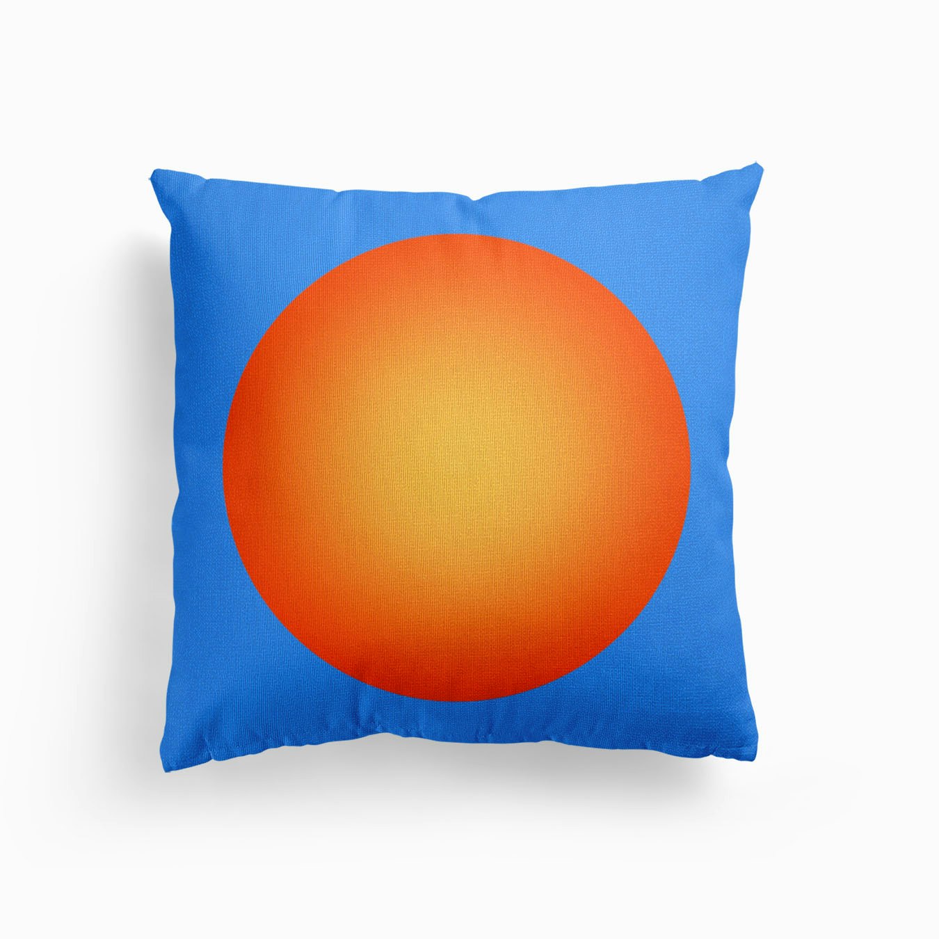 Gaussian Blur Orange Canvas Kissen