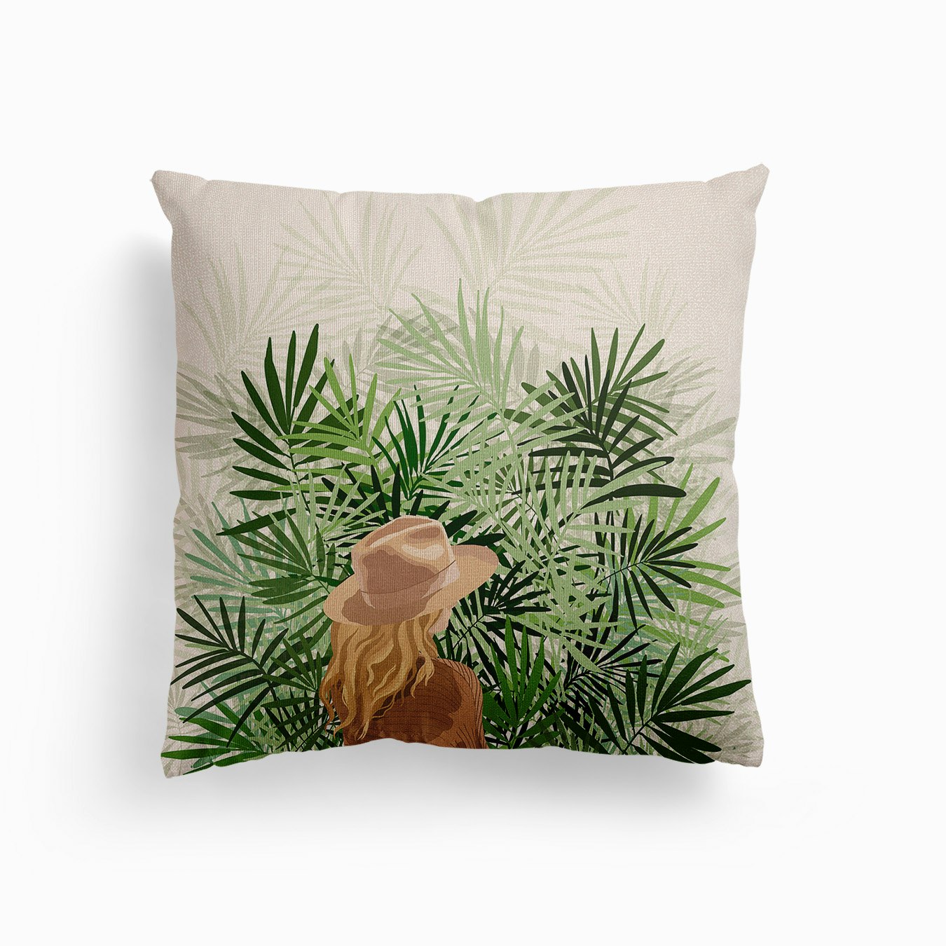 Daydreaming 3 Canvas Cushion by Gush Art Studio