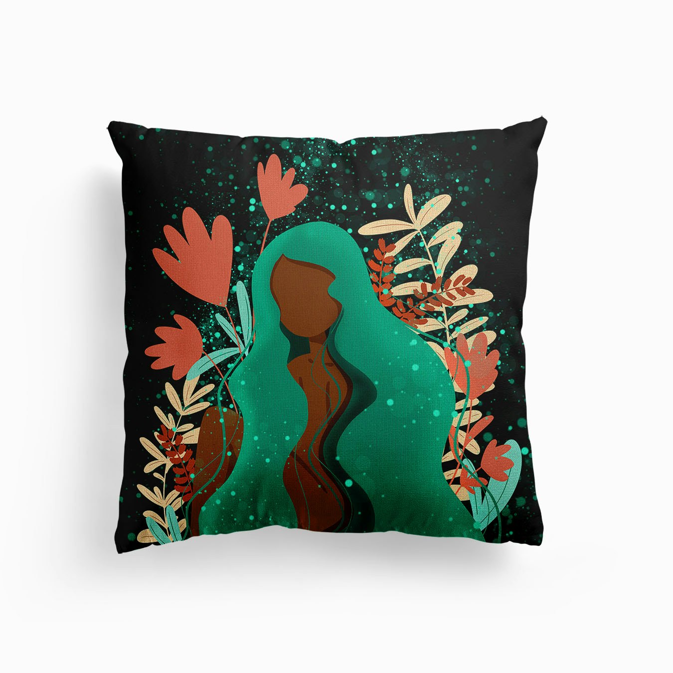 Green Fairy Canvas Cuscino