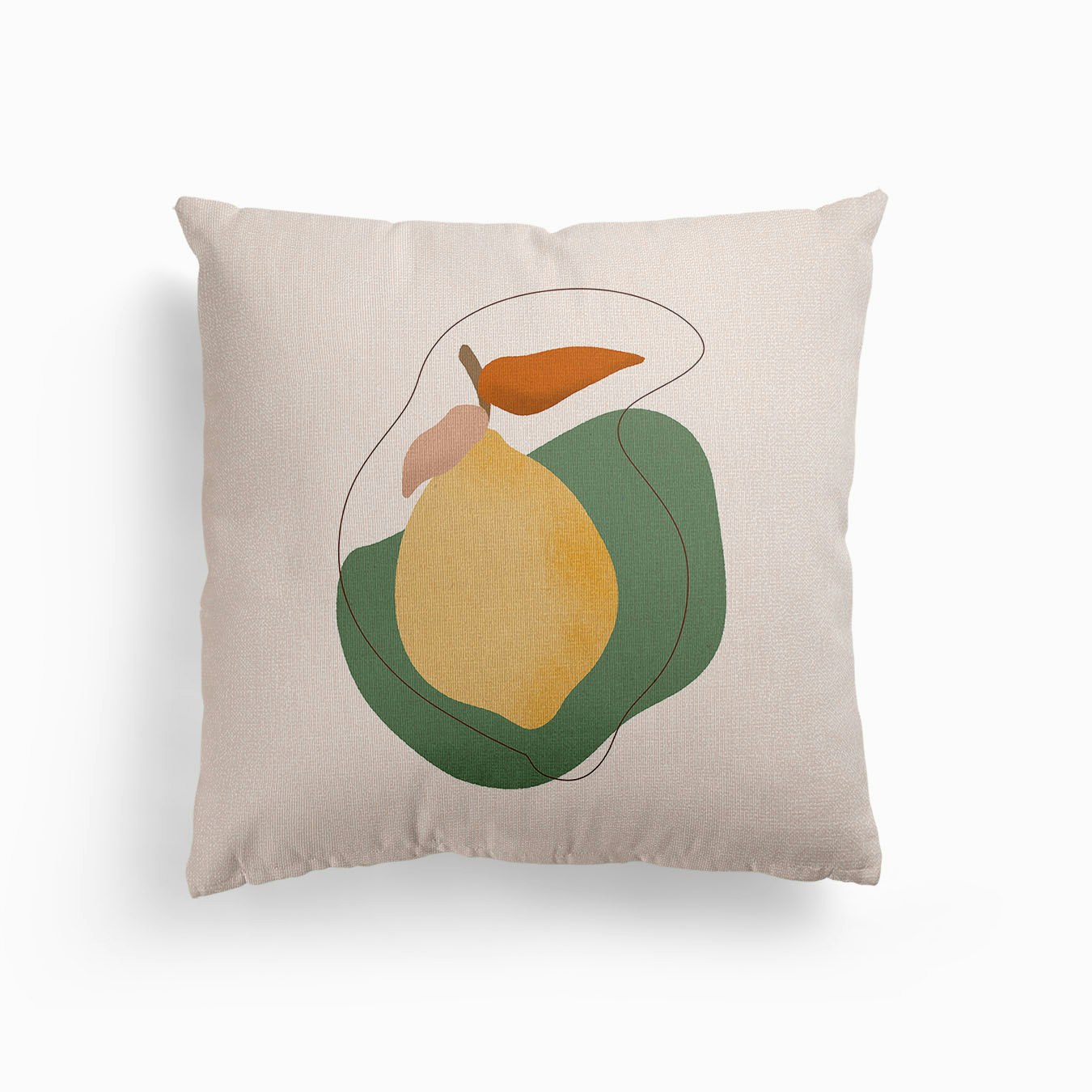Lemon Canvas Cojín