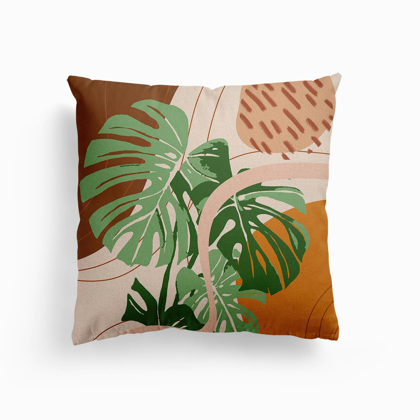 Modern Monstera 2 Canvas Kissen