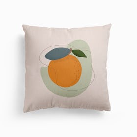 Orange Canvas Cushion