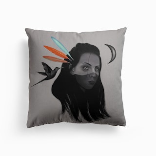 Mystic Girl Canvas Cushion