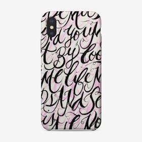 Abstract Lettering Phone Case