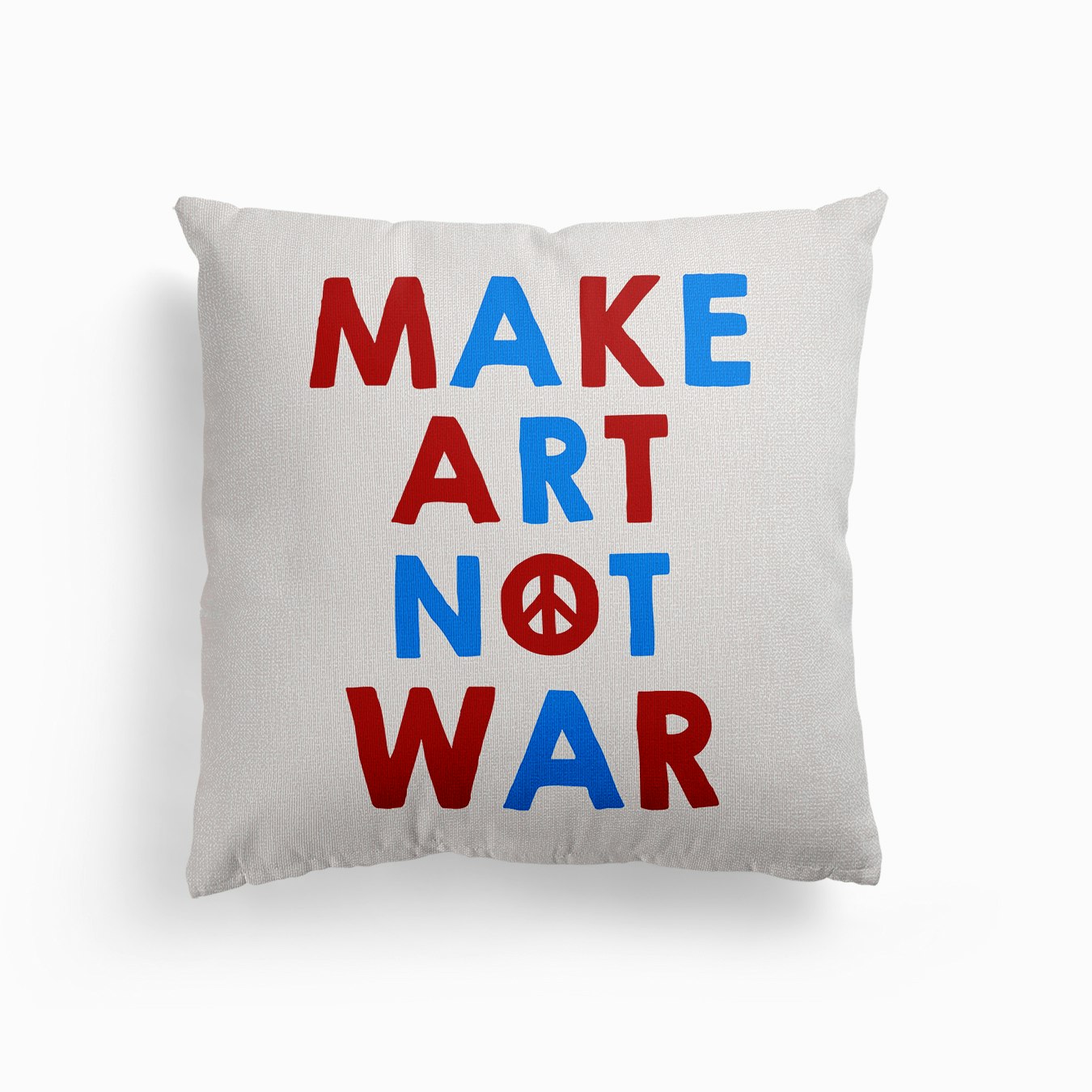 Make Art Canvas Cushion by Henrique Nobrega