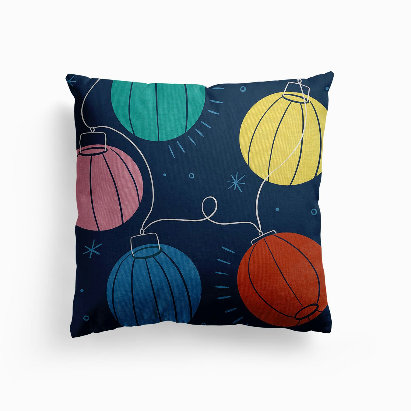 Magic Fairy Lights Canvas Cushion by Thunder and Icecream