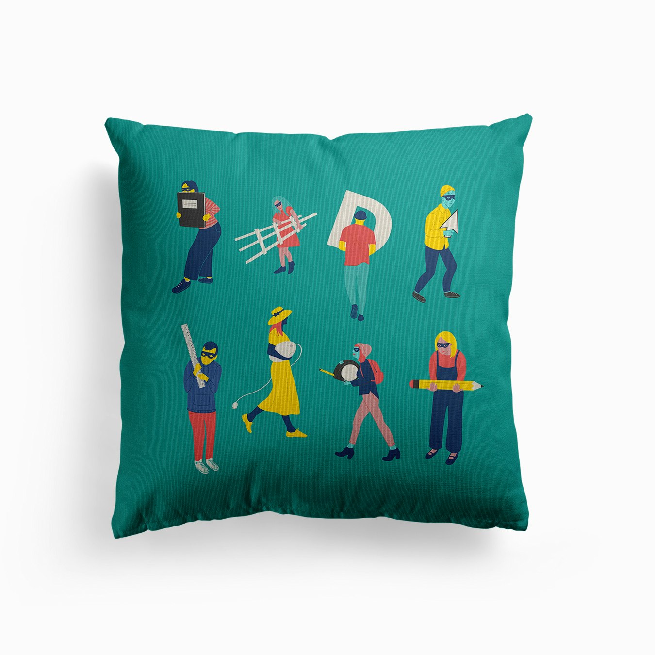 Back To School Canvas Cushion by Thunder and Icecream