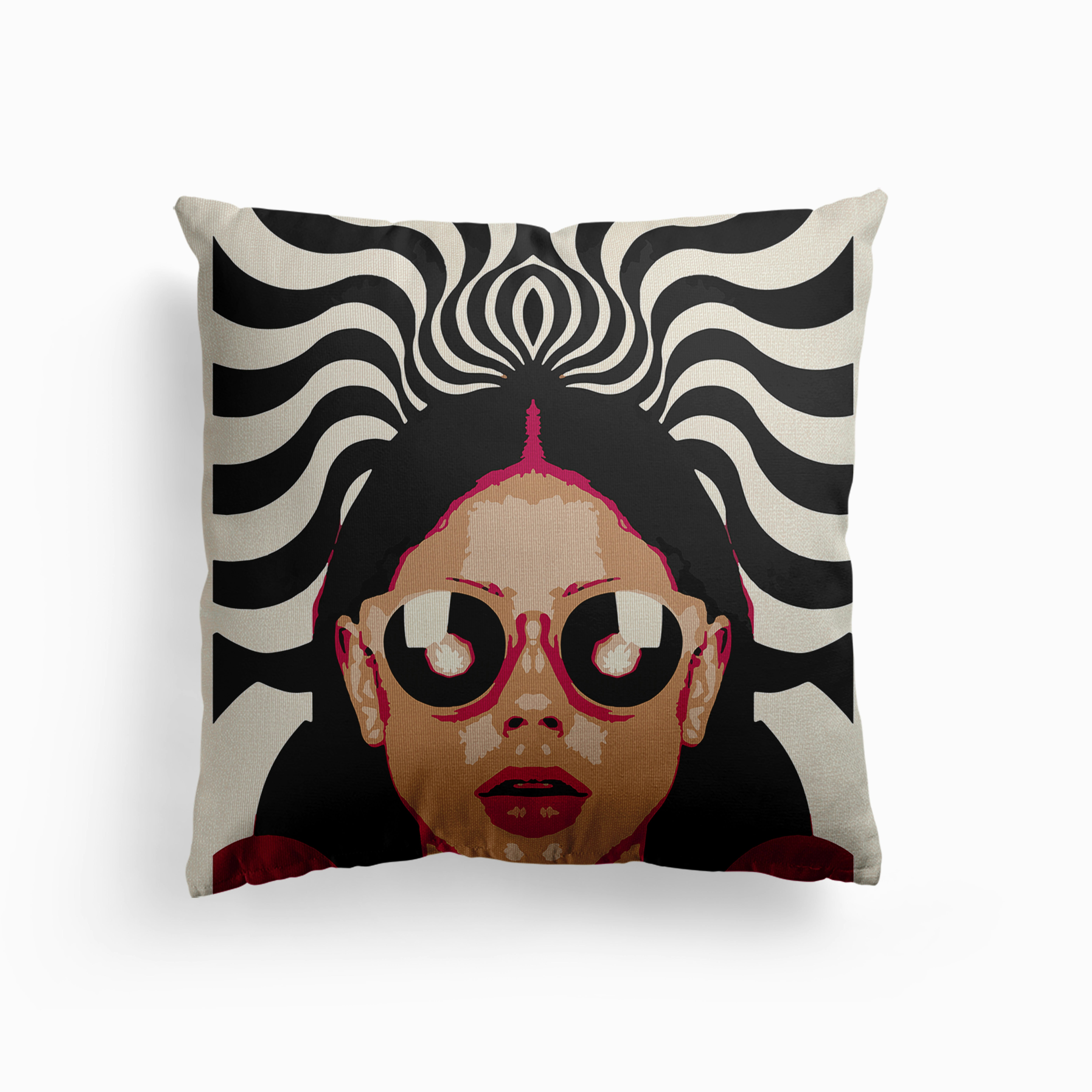 Trippy Girl Canvas Cuscino