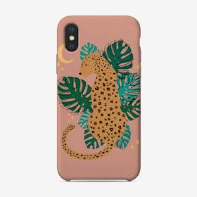 Leopard Jungle Leaf Phone Case