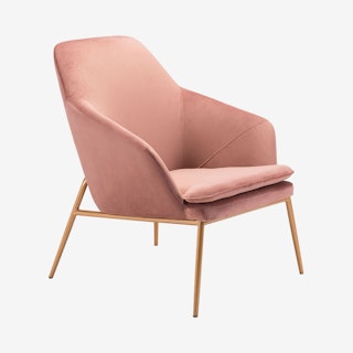 Debonair Arm Chair - Pink / Gold