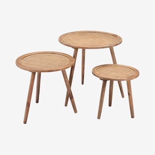 Paul Accent Tables - Natural - Set of 3
