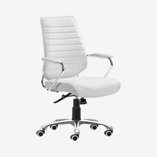 Enterprise Low Back Office Chair - White